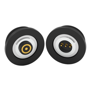 螺纹盲吸磁吸式连接器3pin任选配圆形360度转接线端子磁吸数据头