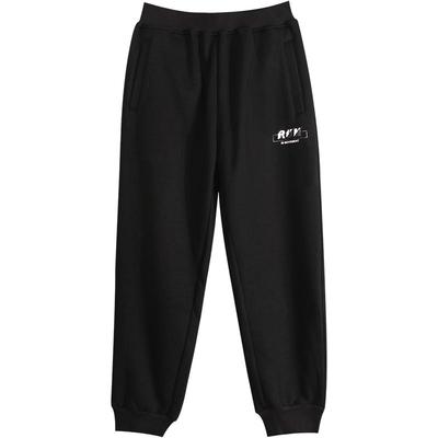 一体绒秋冬外穿加肥初中男孩裤子