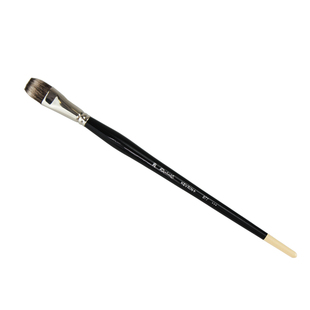 Raphael拉斐尔仿猫鼬毛油画笔斜锋圆尖锋平头877半圆榛型笔8772