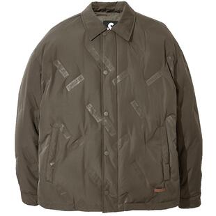 杰克琼斯男装秋冬新衣身字母胶印装饰时尚潮流百搭基础尖领羽绒服