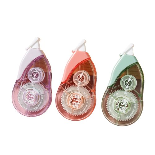 百通7634渐变修正带静音修改带顺滑涂改带学生改错改正带耐摔40米