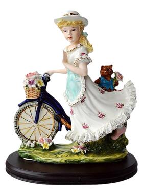 可爱少女心摆件生日礼物蕾丝瓷偶