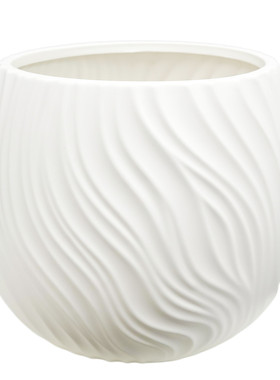 靓架架加厚大号海浪纹树脂花盆