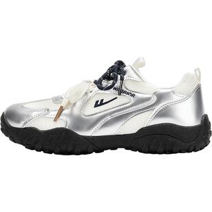 回力官方旗舰店银色德训鞋女鞋2026春季新款休闲芭蕾运动鞋子女款