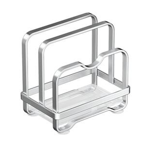 厨房菜板架台面砧板放置架多功能一体置物架案板锅盖刀具收纳架子