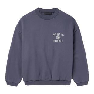 FOG Essentials 24FALL HOLIDAY 撞色弧形小LOGO印花设计圆领卫衣