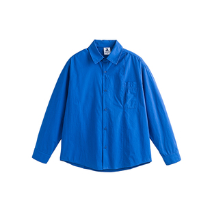 Dream made 美式cleanfit极简白色衬衫男春秋季休闲内搭通勤衬衣