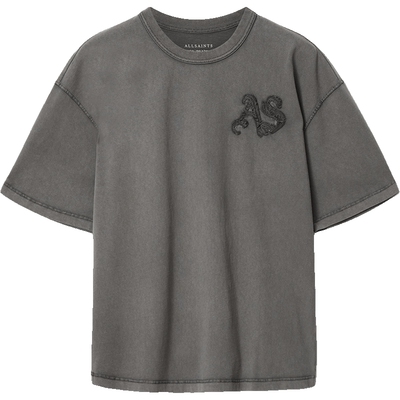 ALLSAINTS男士字母刺绣T恤