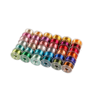 绣花线手工编织36色金属线手工diy单股金银线法式刺绣新手练习线