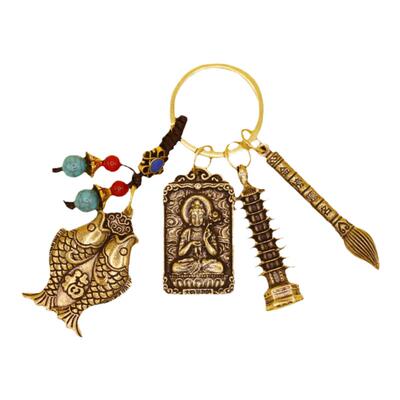 五台文昌塔文昌笔钥匙扣金榜题名