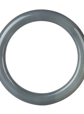 和田玉手镯女款玉镯子烟紫