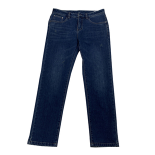 高货秋季新品男士蓝色哑光面牛仔裤微弹休闲长裤免烫裤子领佐诺依