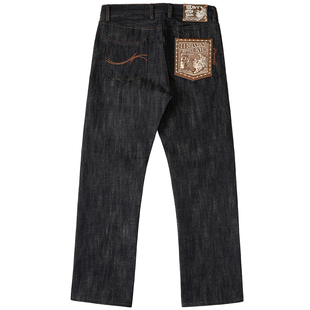 22OZ越狱定番高配赛络纺爆竹节特深蓝绳染直筒赤耳丹宁MBBCAR窄幅