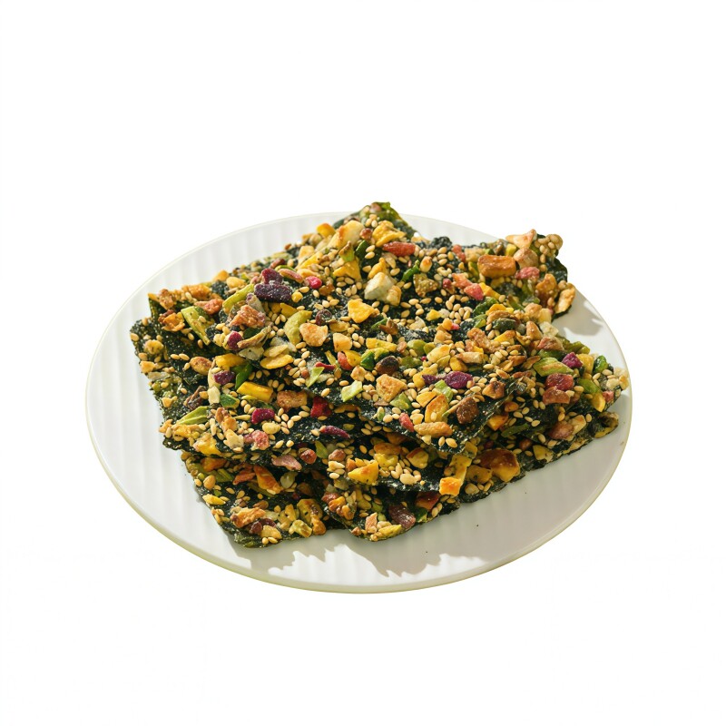 果蔬海苔卷高纤芝麻海苔脆营养健康儿童学生休闲零食小吃肉松夹心