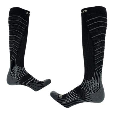 UYN男士高筒压缩跑步袜