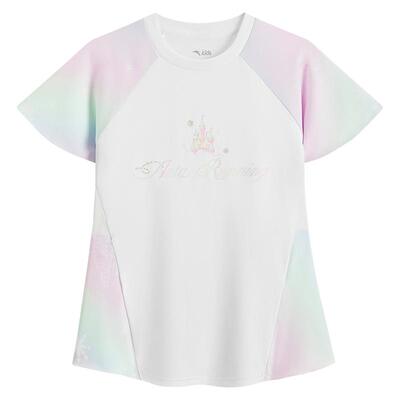 安踏儿童女小童针织短袖衫