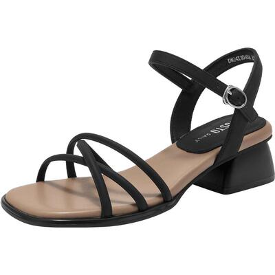 绑带凉鞋时尚可爱粗跟中跟