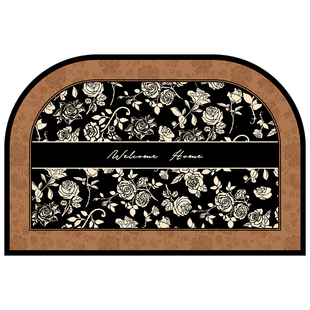 中古风轻奢高级感入户门地垫丝圈门口地毯门垫进门可裁剪耐脏脚垫