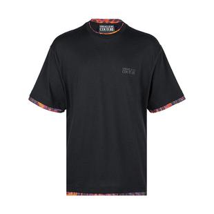 Versace/范思哲Jeans Couture男士对比边饰短袖T恤2025新款XY推选