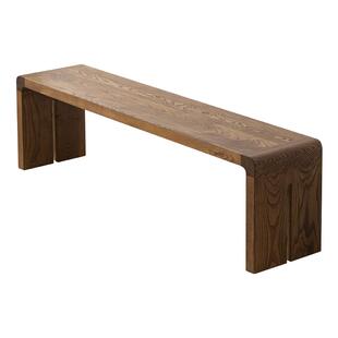 悠义简约实木长条凳设计师款入户换鞋凳家用休息长凳凳原木床尾凳