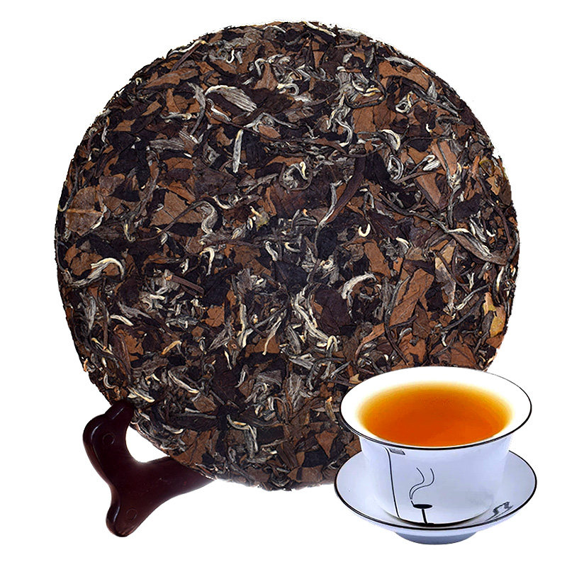 拍3发4  福鼎白茶2006年茶饼日晒寿眉饼贡眉饼高山福鼎白茶老白茶
