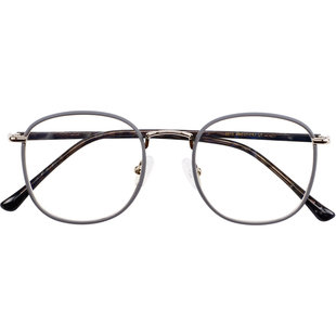 兴语 复古圆框眼镜近视女有度数可配网红款眼镜框韩版潮3915