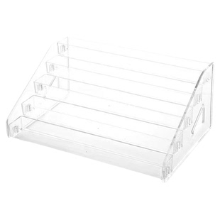桌面展示板吧唧周边立牌收纳盒透明亚克力多层阶梯展示架谷子徽章