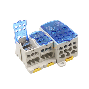 配电箱UKK80分线端子250接线盒125A排1进6出多路160A卡导轨式400A