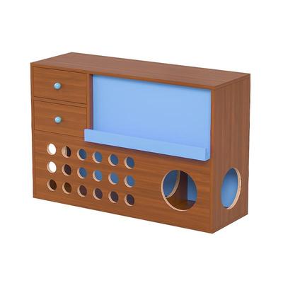 实木人宠物斗柜收纳架