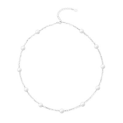 施家珍珠包金满天星项链2024新款