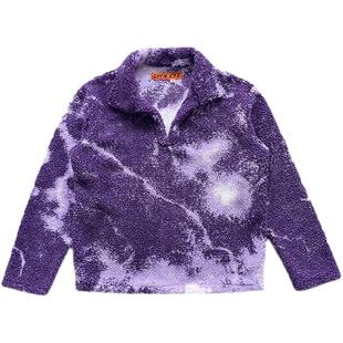 CPFM.XYZ Grape Cowboy Pullover 紫色 编织绒面套头卫衣
