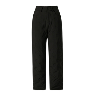 雅鹿羽绒裤女外穿2025冬新款宽松直筒裤子东北防寒过冬白鸭绒棉裤