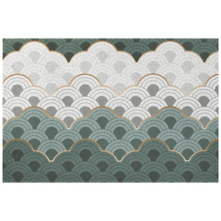 大江轻奢入户门地垫门口脚垫进门丝圈地毯玄关入门垫子可裁剪家用