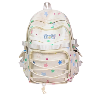 高颜值ins初中生书包女双肩包小学六年级背包高中大容量结实耐用