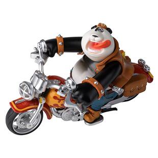 欢喜小将熊猫限量款国潮收藏手办 心存阳光《诗和远方》 潮玩桌摆