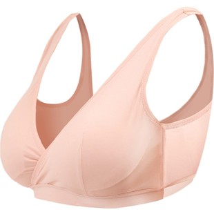 母爱三十七度舒柔哺乳文胸月子喂奶胸罩下拉式夜奶内衣无钢圈37度