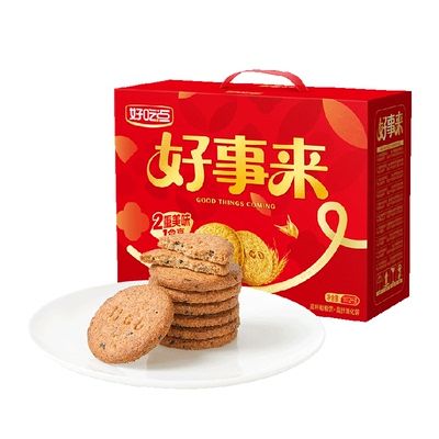 好吃点高纤饼干多口味零食整箱装