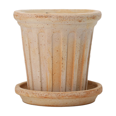 帝罗马罗马柱手工花盆北欧粗陶