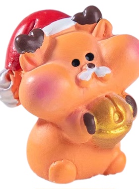 可爱圣诞麋鹿公仔diy装饰品摆件