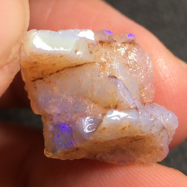 天然欧泊/黑欧泊/澳宝原石原料/粗磨石/练手料diy学习矿标7.39ct