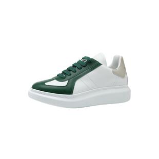 【自营】ALEXANDER MCQUEEN麦昆新款牛皮革拼接款男士板鞋休闲鞋