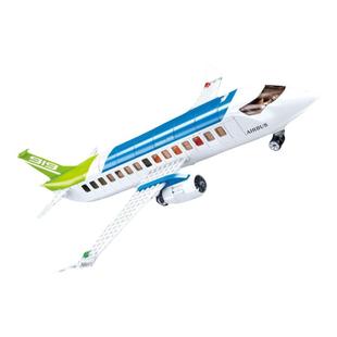 飞机模型c919民航航空机场高小鲁班医疗客机积木玩具货运拼装巴士