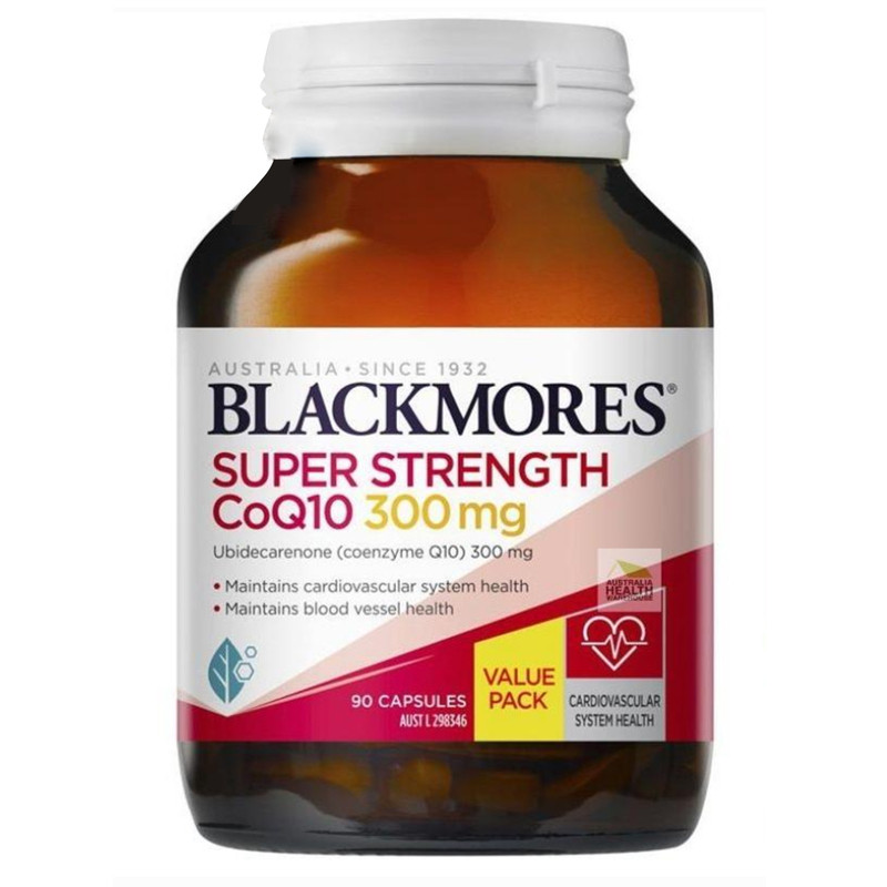 澳洲本土blackmores澳佳宝辅酶Q10 300mg浓度90粒软胶囊大包装