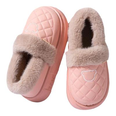 防水棉拖鞋女冬包跟外穿2024新款