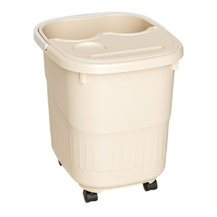 泡脚桶过小腿家用高深桶过膝养生足浴盆宿舍带盖熏蒸可移动洗脚桶