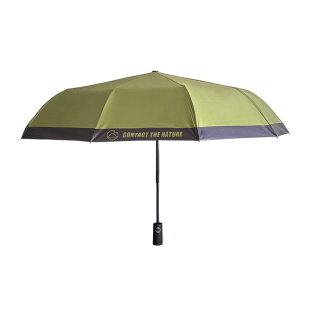 自由山野雨伞女晴雨两用露营防晒男加大太阳伞复古绿自动黑胶抗风