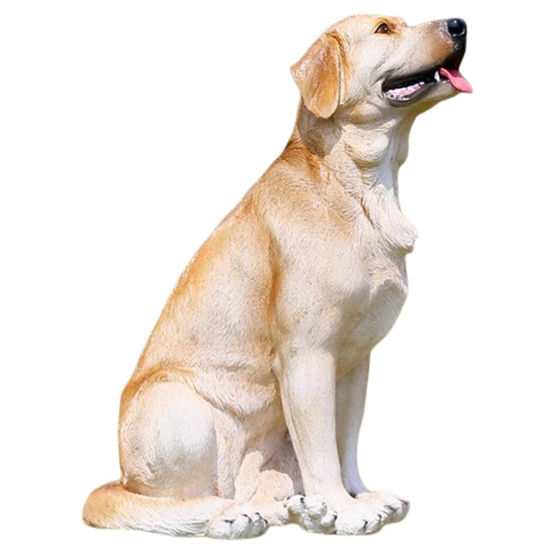 玻璃钢仿真动物狗雕塑拉布拉多犬摆件户外幼儿园林景观装饰小品