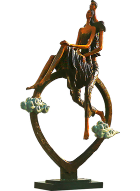 办公室桌面景观爱情玻璃钢