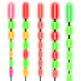 醒目加粗尾电子漂高灵敏咬钩变色夜光漂日夜两用夜钓浮漂鲫鲤鱼漂