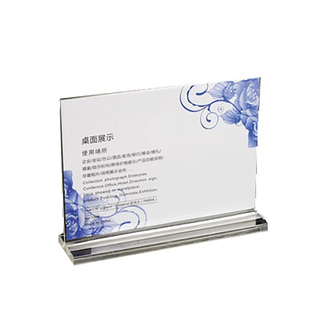 A4亚克力台卡架展示牌抽拉台签A5双面酒水牌桌牌T型立牌透明A6价位价目表菜单广告卡台牌工座座位牌摆台定制